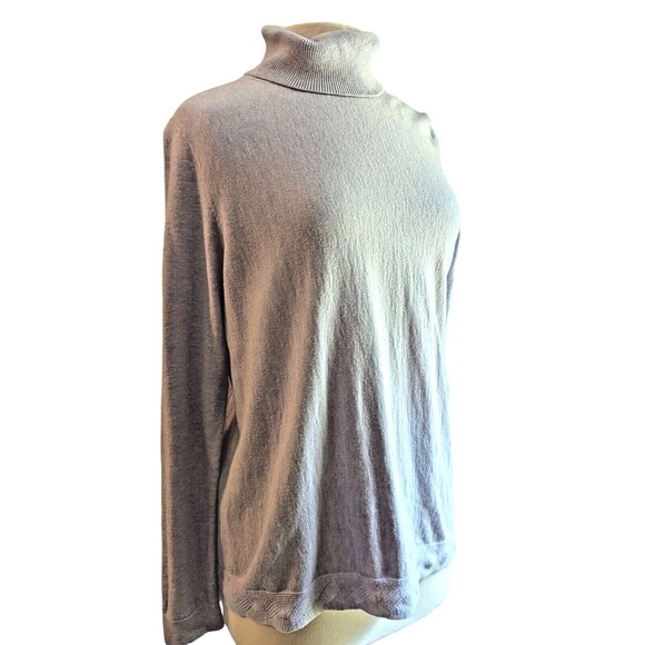 Talbots Women's Lavender Purple Turtleneck Cotton Viscose Blend Sweater Size L - Picture 1 of 9